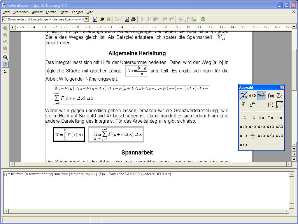 open office mac. OpenOffice.org Math